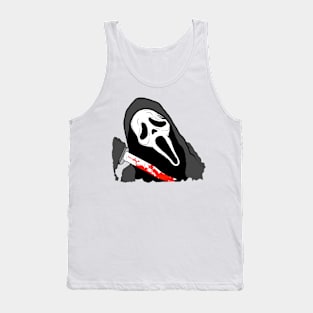 Scream VI  (Scream 6)  ghostface ghost face scary horror movie graphic design by ironpalette Tank Top